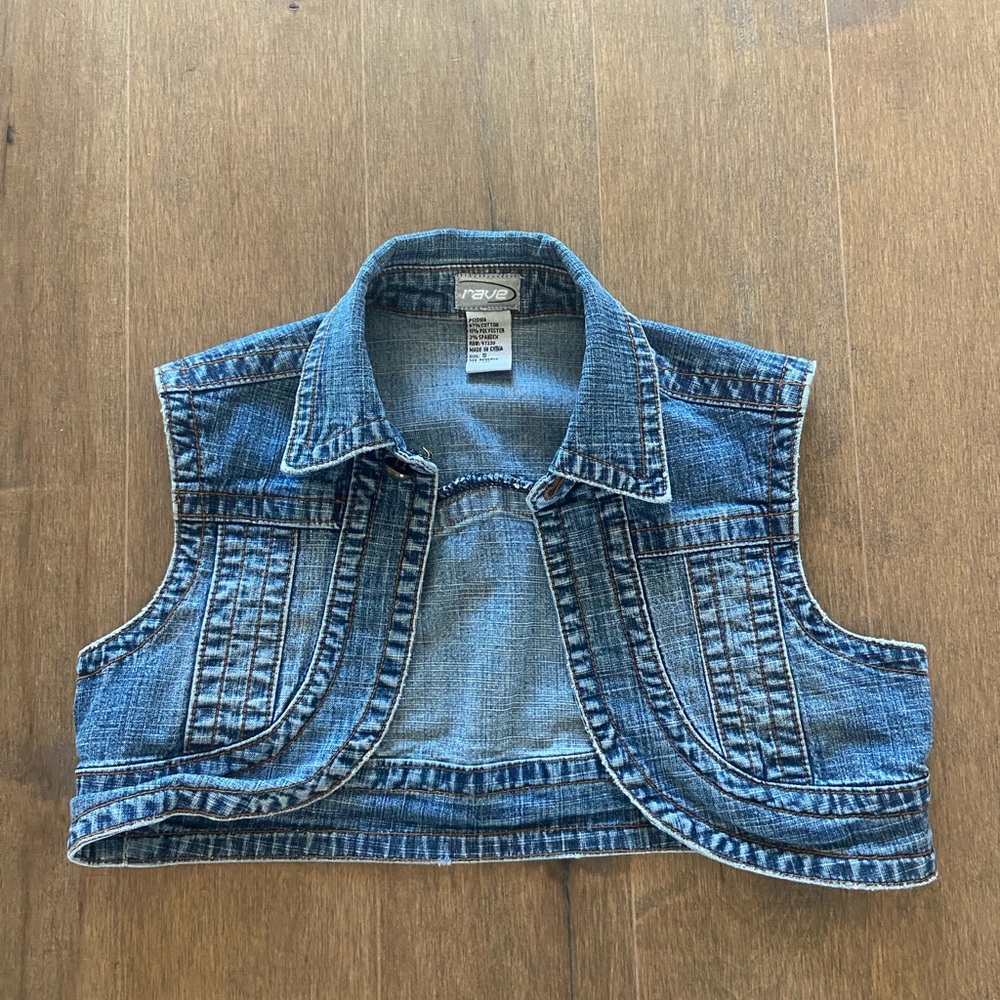 Trendy Blue Denim Vest